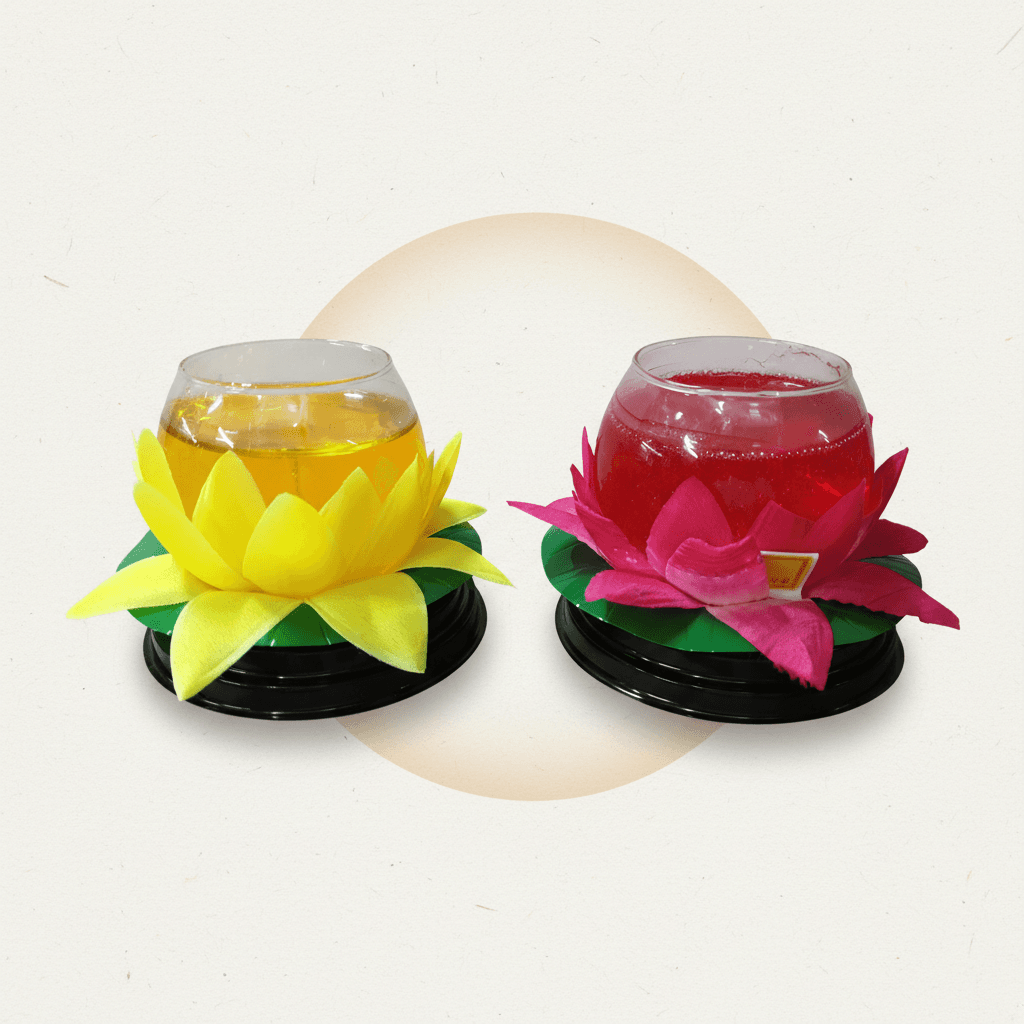 Crystal Lotus Candle